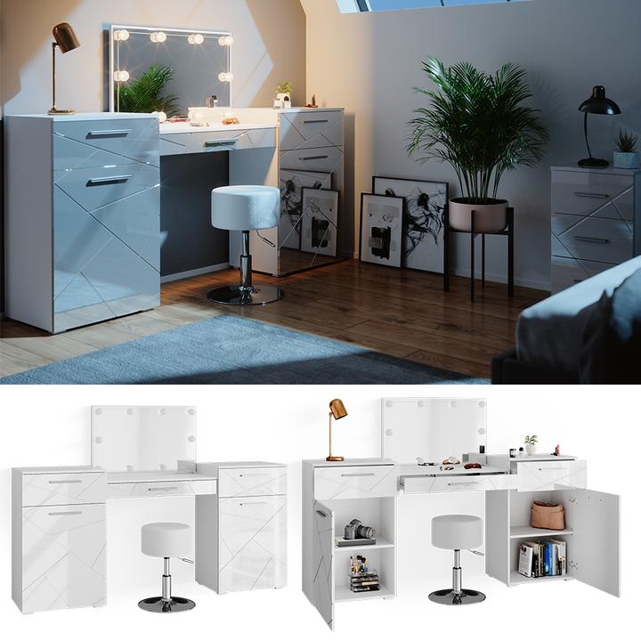 Immagine prodotto Vicco Irma con sgabello e illuminazione (190 x 90 x 39 cm)