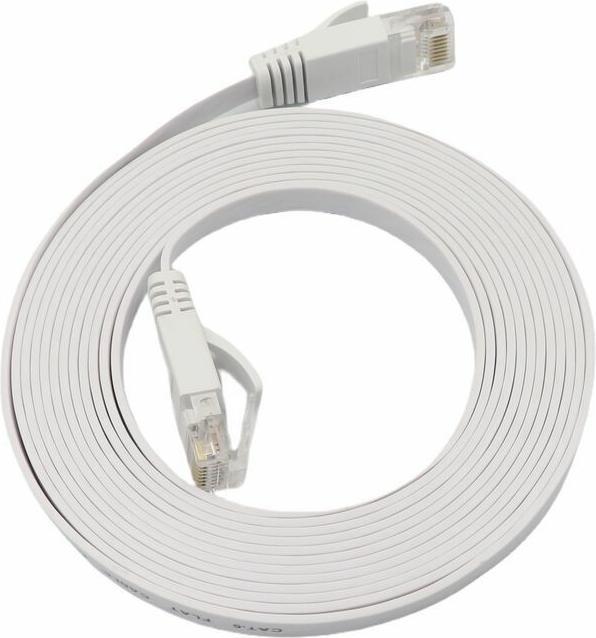 Produktbild MicroConnect U/UTP CAT6A 10M Weiss Flach (U/UTP, CAT6a, 10 m)
