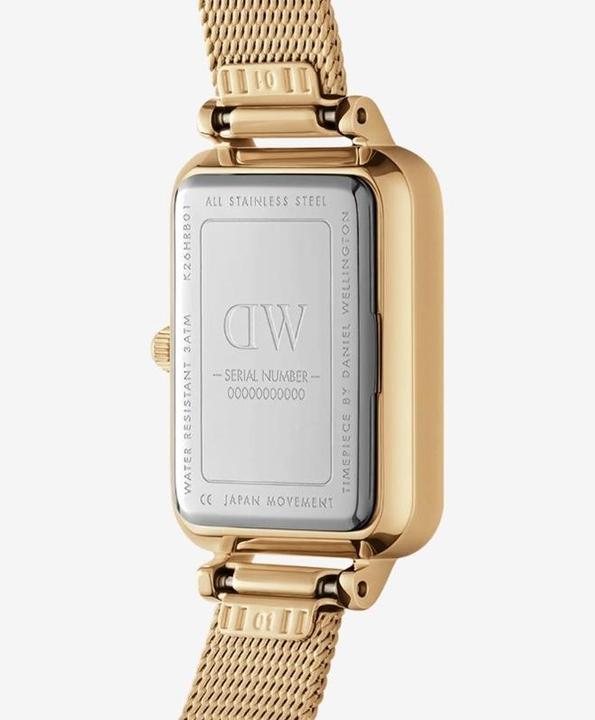 Produktbild Daniel Wellington Quadro Lumine Pressed Piano Gold White (Analoguhr, 20 mm)