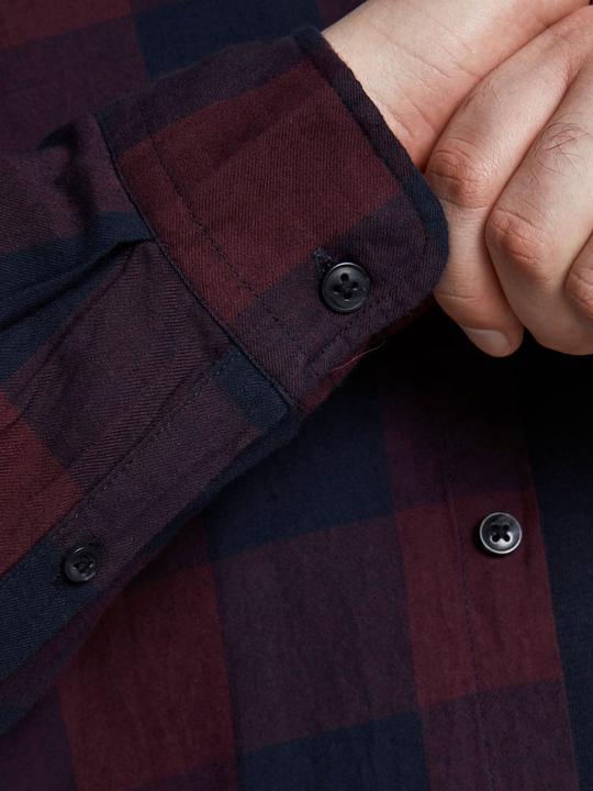 Actual product image Jack & Jones Check plus size shirt (6XL)