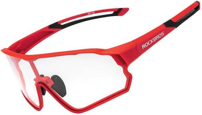 Immagine prodotto Rockbros Occhiali da ciclismo polarizzati 10135R (rosso) (Nero Rosso, Rosso)