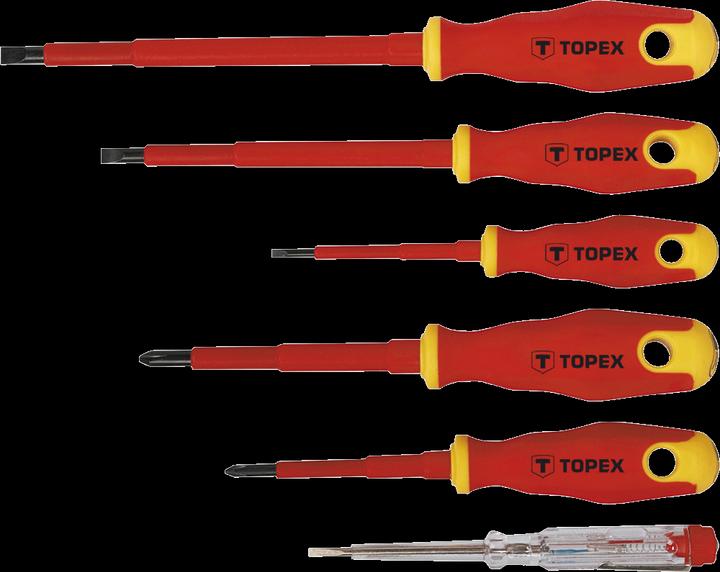 Topex Screwdrivers 1000V 6 pcs. (39D673)
