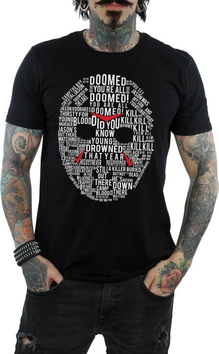 Image du produit Absolute Cult - T-shirt JASON TEXT MASK - Homme (3XL)