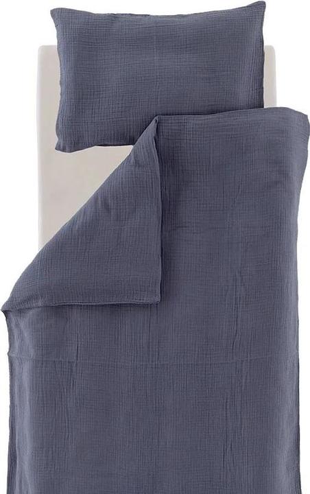 Produktbild Träumeland Traeumeland Bettwaesche nach GOTS zertifiziert blau x 1 (Bettwäsche Set, 100 x 135 cm)