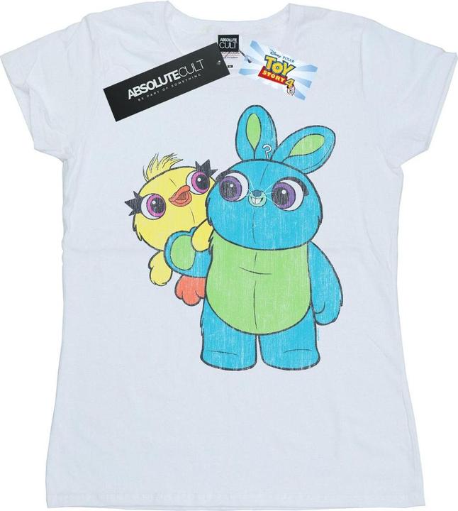 Immagine prodotto Disney Toy Story 4 Ducky And Bunny Distressed Pose Maglietta Donna (M)
