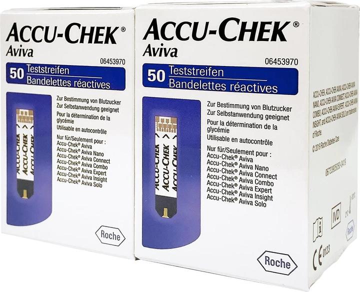 Accu-Chek PI-APS) Aviva test strips (2 x 50 pcs) (Test strips)