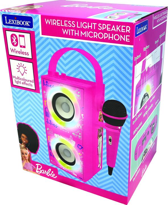Immagine prodotto Lexibook Altoparlante Bluetooth portatile di Barbie con microfono ed effetti luminosi