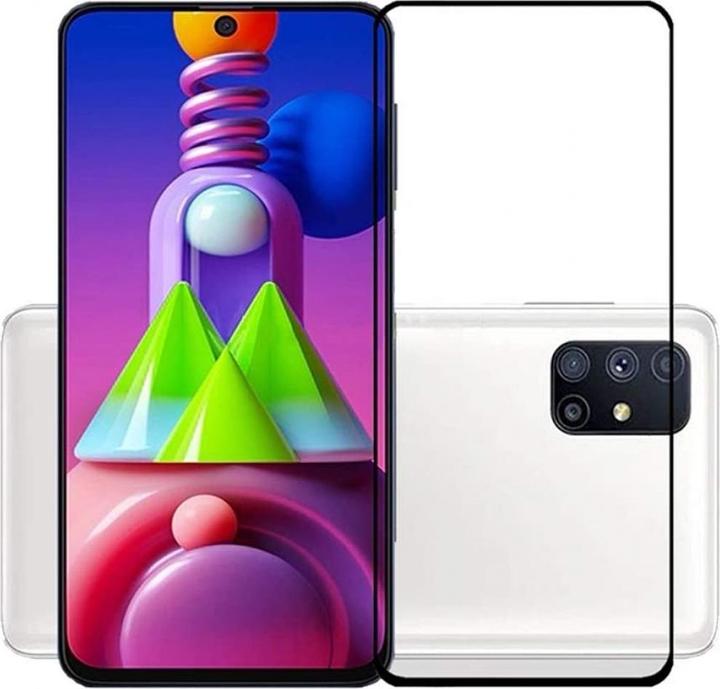 Produktbild Screenguard Samsung Galaxy M51 Full Screen Panzerglas Schutzfolie 2.5D 9H (1 Stück, Samsung Galaxy M51)