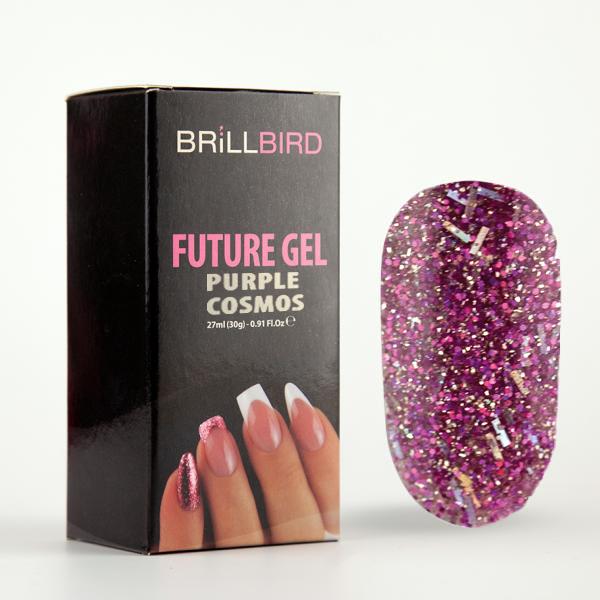 Actual product image BrillBird Future Gel Purple Cosmos - 30g (Purple Cosmos, UV gel varnish)