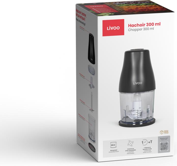 Actual product image Livoo Chopper 300 ml (300 ml, 400 W)