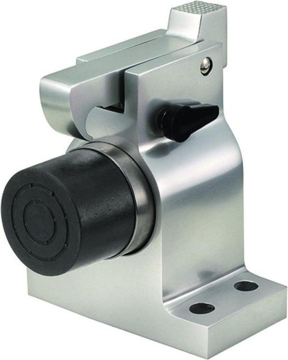 Produktbild Kws Boden-Türstopper mit Feststeller Typ 1010 Höhe 115 mm Aluminium schwarz matt (1 Stück)