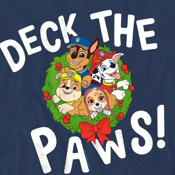 Produktbild Paw Patrol Deck The Paws TShirt weihnachtliches Design (L)