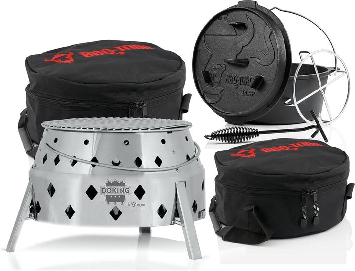 Produktbild BBQ-Toro 6-teiliges Dutch Oven Set