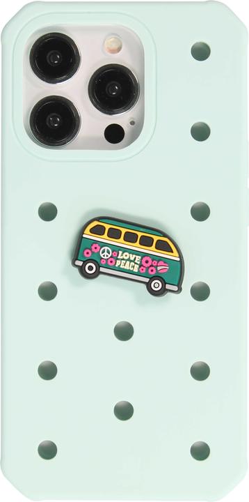 Produktbild PhoneLook Trendige Aufsteck-Sticker 3D für Silikonhülle mit Löcher Hippie Bus 3