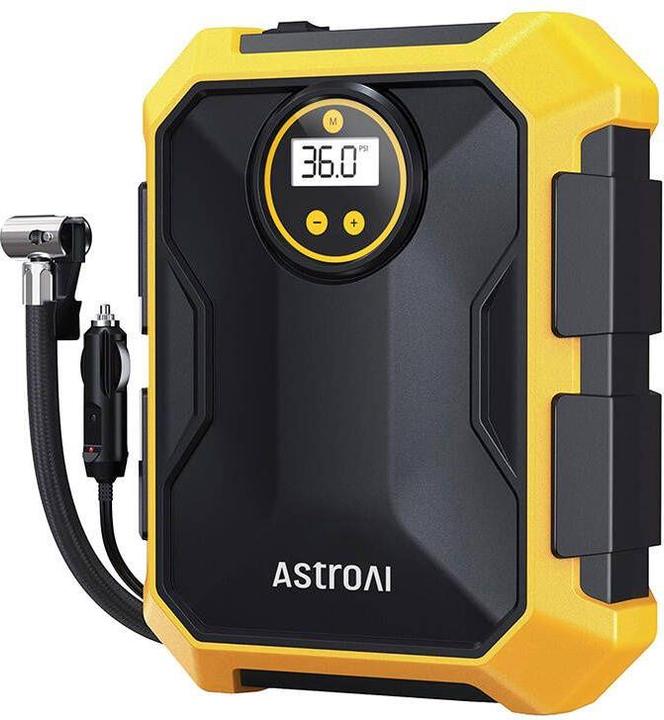 Actual product image AstroAI CZK-3674 12V DC 100PSI Air Compressor (Yellow) (0.00 bar)