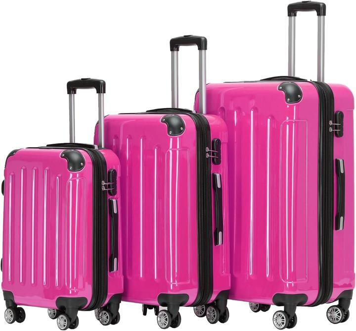 Actual product image Beibye 3-tlg. Hartschalenkoffer-Set (Hand luggage (up to 50 litres), M (50 - 90l), XL (from 140l))