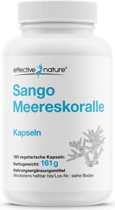 Effective Nature Sango Meereskoralle (180 Stück, Kapseln, 161 g)