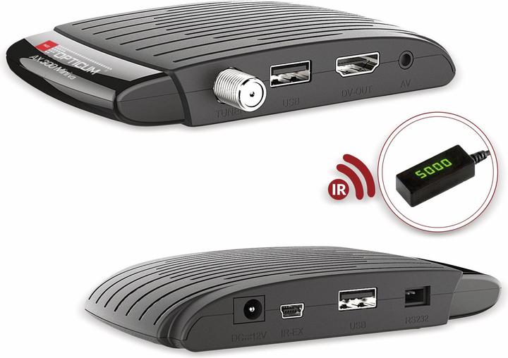 Produktbild Opticum RED DVB-S2 HDTV Receiver AX 300 mini V3 (DVB-S2, Festplatte)
