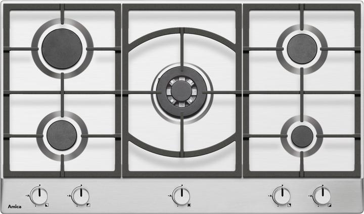Actual product image Amica PG9511XPR Cooktop Stainless Steel Integrated Gas Cooktop 5 Zone(s)