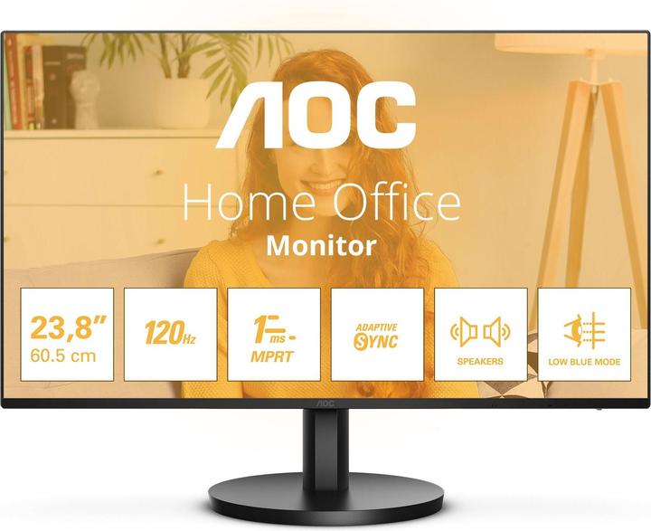 Actual product image AOC 60,5cm (23,8") 24B3QA2 16:09 HDMI+DP+D-Sub speaker (1920 x 1080 pixels, 23.80")