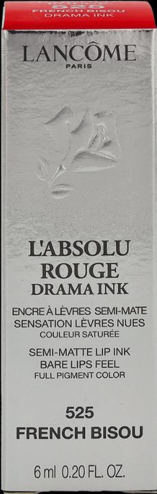 Produktbild Lancôme L'Absolu Rouge Drama Ink 525 French Bisou (#525 French Bisou)