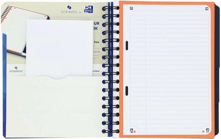 Image du produit Oxford School A5+ Couverture polypro Reliure Intégrale 6 Trous Projectbook Ligné 240 Pages Bleu Compatible (A5, À rayures, Couverture souple)
