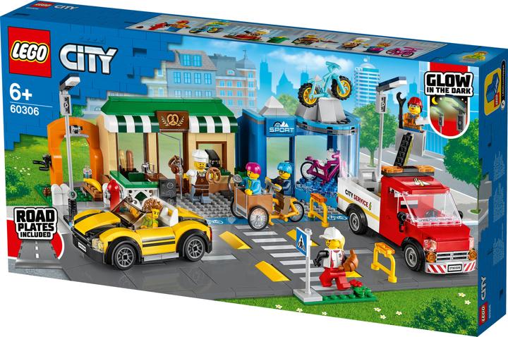 Immagine prodotto LEGO Strada commerciale della città con negozi 60306 (60306, LEGO City)