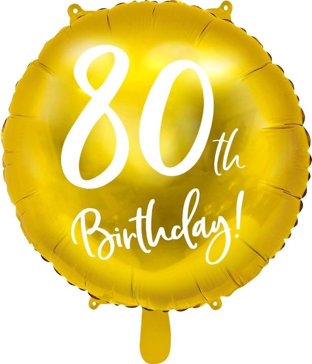 Produktbild Partydeco Luftballon 80 Jahre - 45cm (1 x)