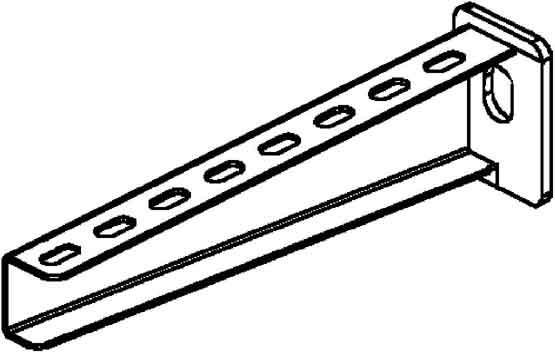 Actual product image Niedax Wall bracket standard KTA200E3 55x210mm stainless steel