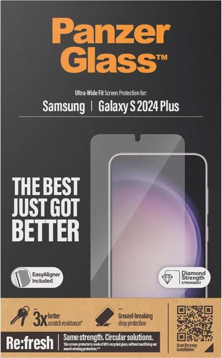 Image du produit PanzerGlass Ultra-Wide Fit (1 pièce(s), Samsung Galaxy S24+)