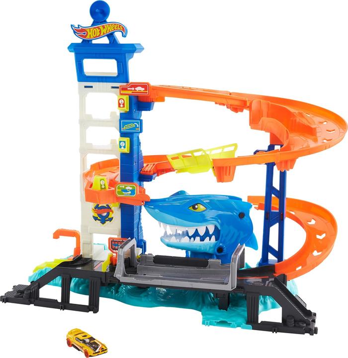 Actual product image Hot Wheels HW City shark attack playset