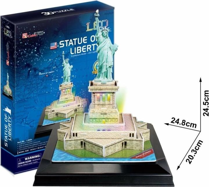 Actual product image Cubicfun 3D Puzzle Statue of Liberty (Light) (37 pieces)