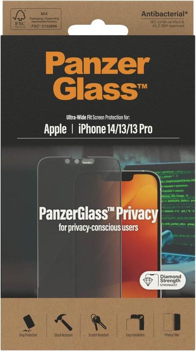 Image du produit PanzerGlass Ultra-Wide Fit (1 pièce(s), Apple iPhone 13)