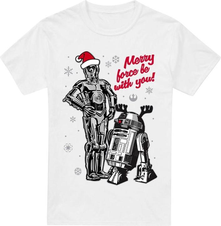 Star Wars Merry Christmas Droids TShirt
