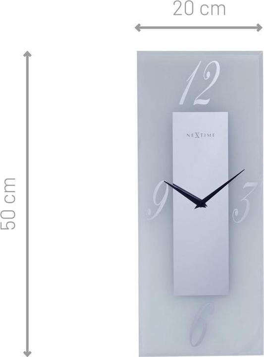 Produktbild Nextime Wanduhr Dali Transparent/Weiss