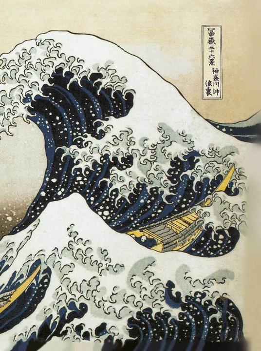 Produktbild Tushita The Great Wave - Hokusai (Liniert, Harter Einband)