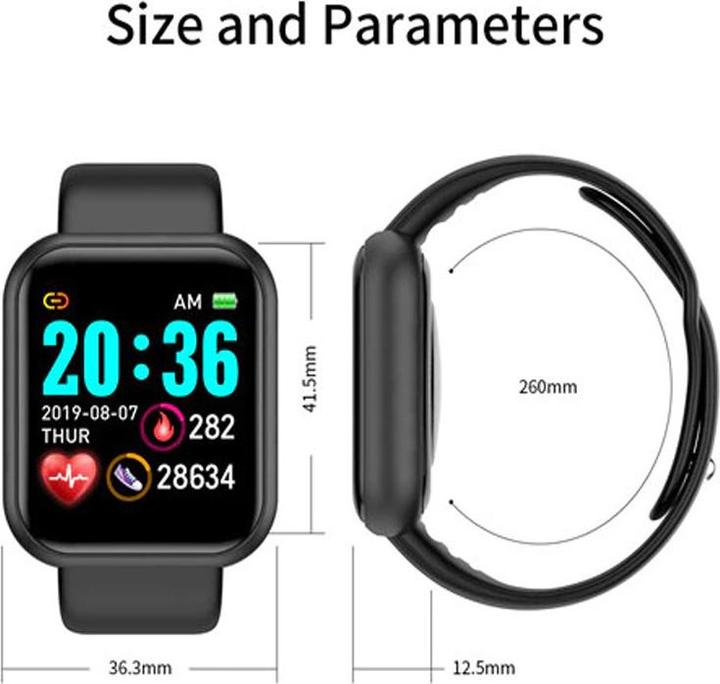 Actual product image PhoneLook Smart Watch FitPro Y68 Fitness Tracker Smart Watch incl. touchscreen + programmes