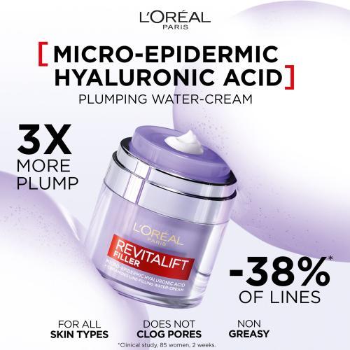 Actual product image L'Oréal Paris Revitalift Filler HA Plumping Water-Cream (50 ml, Day cream)