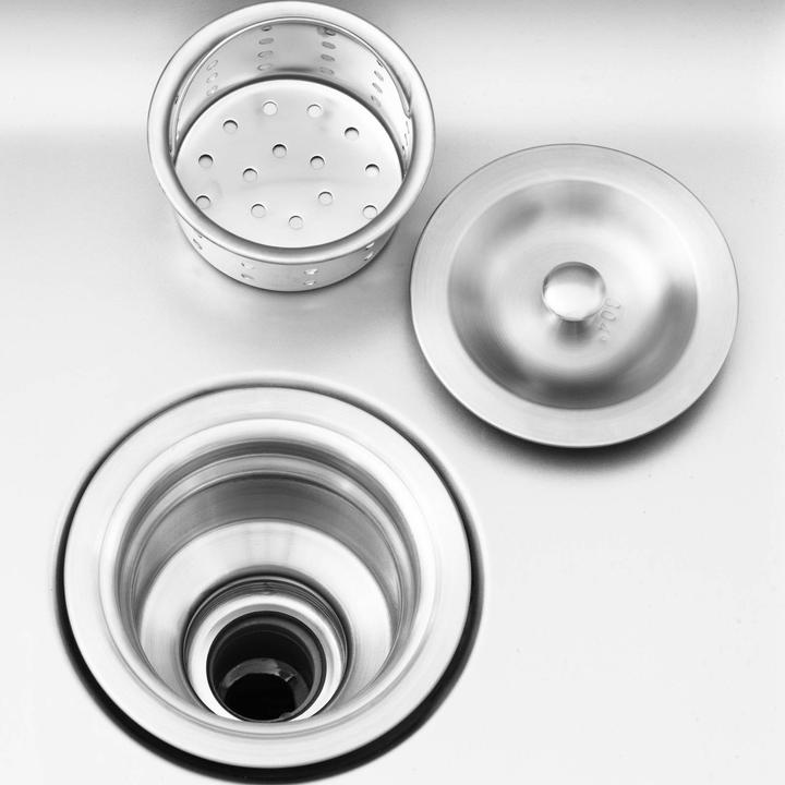 Immagine prodotto Royal Catering Lavello cucina - Acciaio inox - 2 vasche - - 500 x 400 x 300 mm (Lavandino montato in alto, 30 cm, 70 cm)