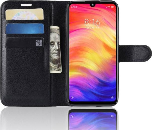 Productafbeelding MU Classic Litchi Leren Boekomslag Serie (Xiaomi Redmi Note 7)