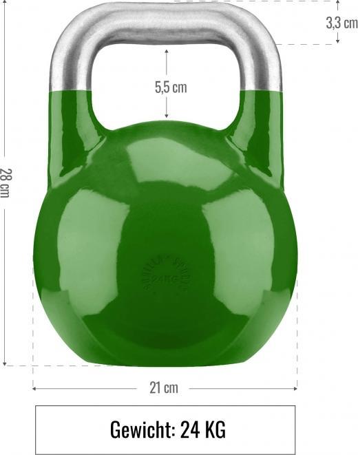 Immagine prodotto Gorilla Sports Competizione Kettlebell (1 x 8 kg, 1 x 12 kg, 1 x 16 kg, 1 x 20 kg, 1 x 24 kg, 1 x 28 kg, 1 x 32 kg, 1 x 40 kg)