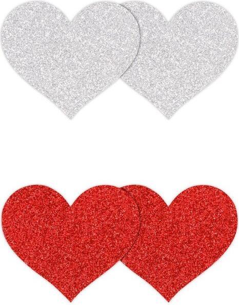 Produktbild NS Novelties Pasties Glitter Hearts 2 Pairs