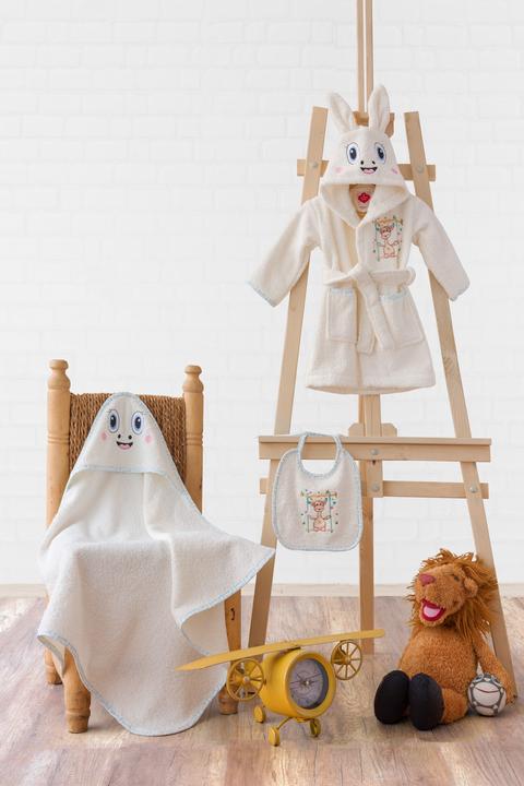 Actual product image Cotton Box Bath Set Giraffe