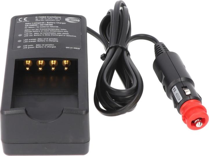 Actual product image HBC Radiomatic Original charger HBC QD108300 suitable for HBC BA22300, with 12 volt plug (12 V)