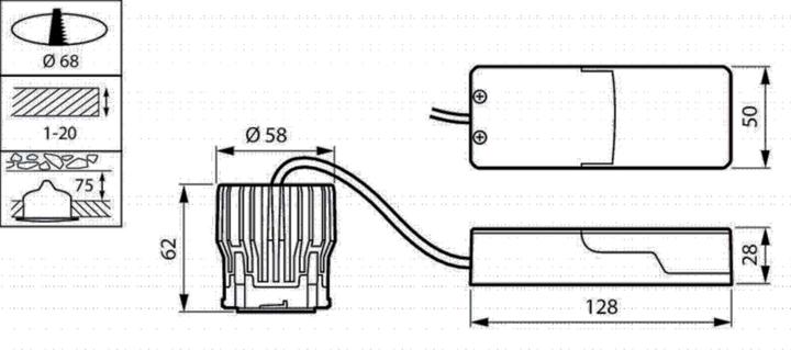 Produktbild Philips LED-Einbaustrahler (750 lm)
