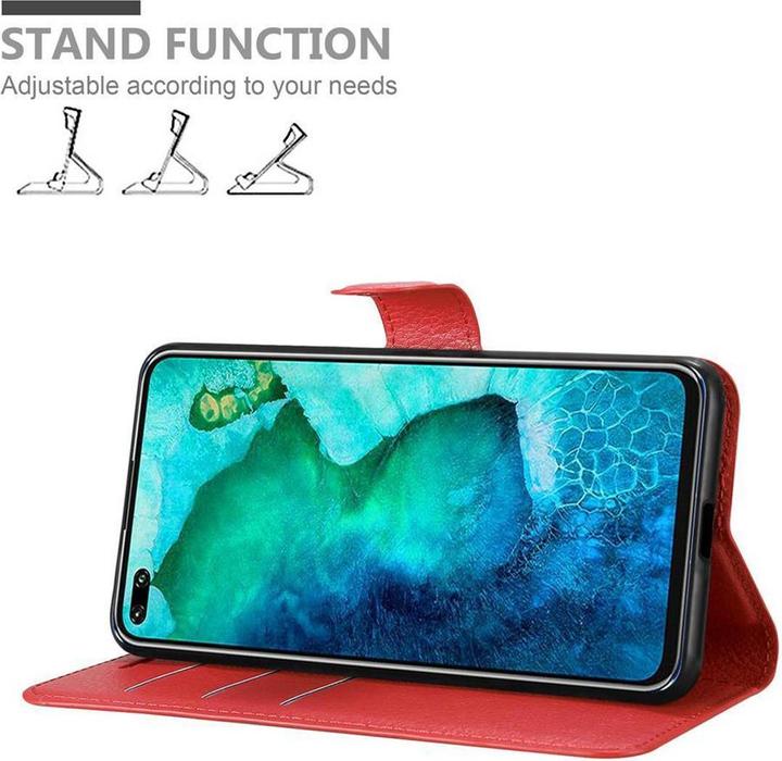 Actual product image Cadorabo Book with stand function cover (Honor View 30 Pro)