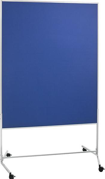 Image du produit eurokraft basic Tableau de conférence mobile, habillage tissu / tableau blanc, l x h 1200 x 1500 (120 x 150 cm)