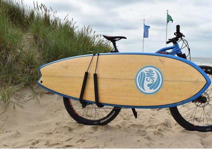 Actual product image 9WS Porte-Surf pour vlo fixation sur la tige de selle