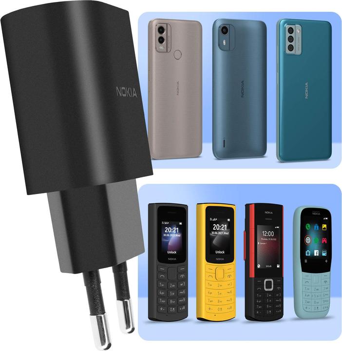 Actual product image Nokia CH-51E Mains adapter with USB connection (5 W)