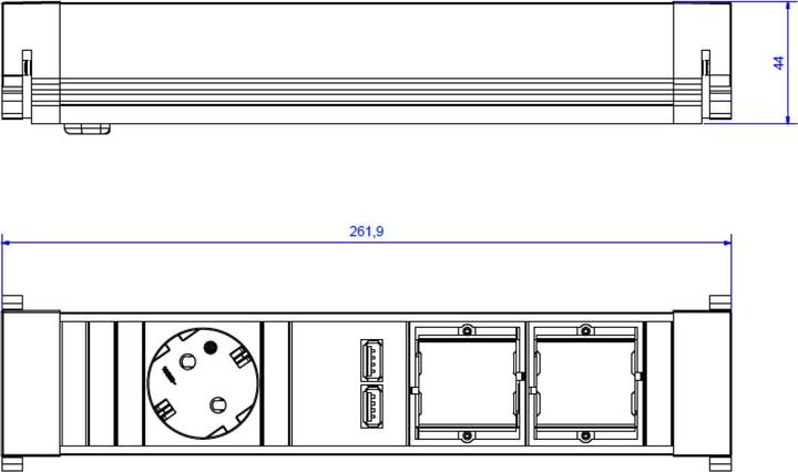 Actual product image Bachmann Power Frame power unit ALU (1 x, 4-pole, 0.20 m)